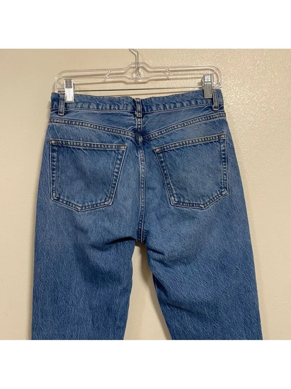 Reformation Jeans Women Size 4/27 Medium Wash Julia Crop High Rise Cigarette